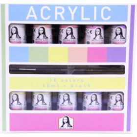 Mona Lisa 10 Renk x 40 ml Chalky Pastel Akrilik Boya