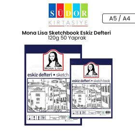 Mona Lisa Sketchbook 120 gr 50 Yaprak Eskiz Defteri