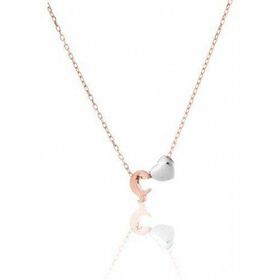 Mona Roza 925 Ayar Kişiye Özel Kalpli Harf Gümüş Kolye