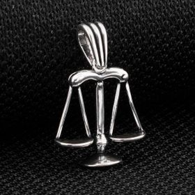 Mona Roza Adalet Terazisi 925 Ayar Gümüş Kolye Ucu