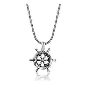 Mona Roza Gemi Dümeni Simgeli Erkek Kolye