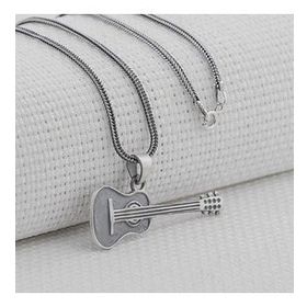 Mona Roza Gitar Tasarımlı 925 Ayar Gümüş Kolye