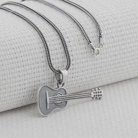 Mona Roza Gitar Tasarımlı 925 Ayar Gümüş Kolye