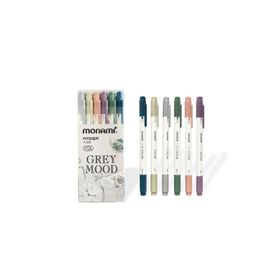 Monami Live Color 6'lı Grey Mood Fosforlu Kalem Seti