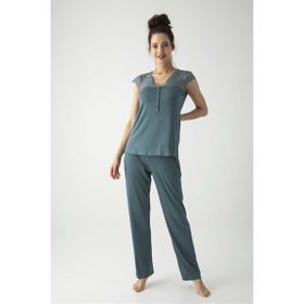 Monamise 19303 Yeşil Kadın Pijama Takımı