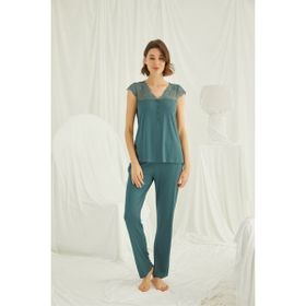 Monamise 19303 Yeşil Kadın Pijama Takımı