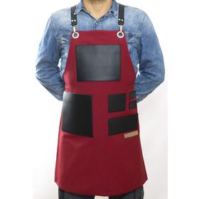 Monapron 01B Leonardo Kirmizi Önlük