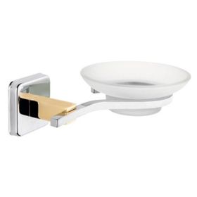 Monavit A10302 Ivory Banyo Ayna Önü Altın Pirinç Cam Sabunluk