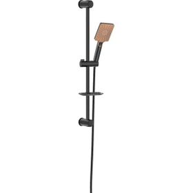 Monavit MVT3255 Mega Brown Black Sürgülü Siyah Duş Takımı Seti