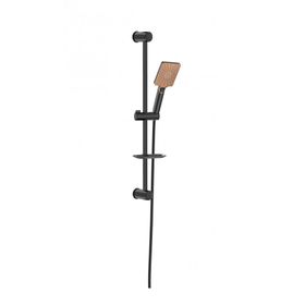 Monavit MVT3255 Mega Brown Black Sürgülü Siyah Duş Takımı Seti