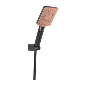 Monavit MVT3465 Mega Brown Black Mafsallı Askılı El Duş Takımı