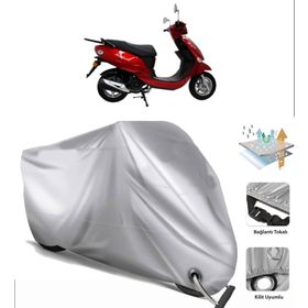Mondial 100 Loyal Siyah Arka Çanta Uyumsuz Ultra Kalın Su Geçirmez Motor Brandası