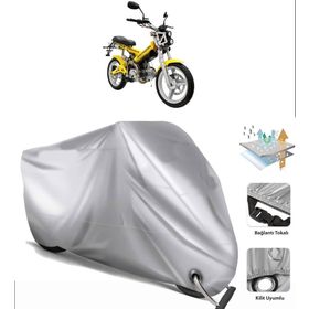 Mondial 125 Aggressive Siyah Arka Çanta Uyumsuz Ultra Kalın Su Geçirmez Motor Brandası