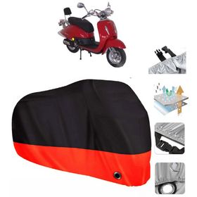 Mondial 125 ZN Siyah Arka Çanta Uyumsuz Ultra Kalın Su Geçirmez Motor Brandası