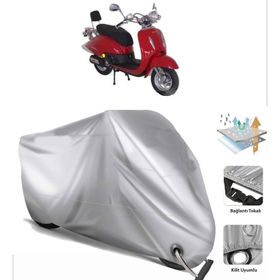 Mondial 125 ZN Siyah Arka Çanta Uyumsuz Ultra Kalın Su Geçirmez Motor Brandası