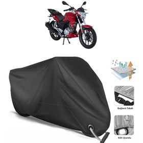 Mondial 150 Z-ONE I Siyah Arka Çanta Uyumsuz Ultra Kalın Su Geçirmez Motor Brandası
