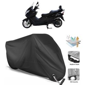 Mondial 250 Buffalo Siyah Arka Çanta Uyumsuz Ultra Kalın Su Geçirmez Motor Brandası
