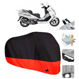 Mondial 250 Jet Max Siyah Arka Çanta Uyumsuz Ultra Kalın Su Geçirmez Motor Brandası