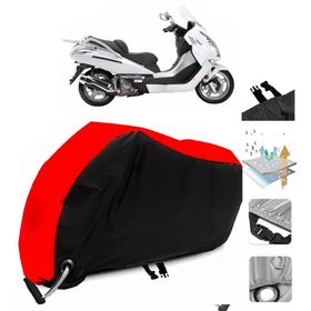 Mondial 250 Jet Max Siyah Arka Çanta Uyumsuz Ultra Kalın Su Geçirmez Motor Brandası