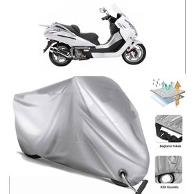 Mondial 250 Jet Max Siyah Arka Çanta Uyumsuz Ultra Kalın Su Geçirmez Motor Brandası
