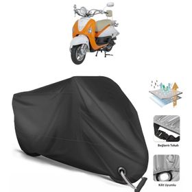 Mondial 50 ZNU Siyah Arka Çanta Uyumsuz Ultra Kalın Su Geçirmez Motor Brandası
