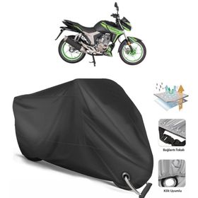 Mondial KD 125 F Siyah Arka Çanta Uyumsuz Ultra Kalın Su Geçirmez Motor Brandası