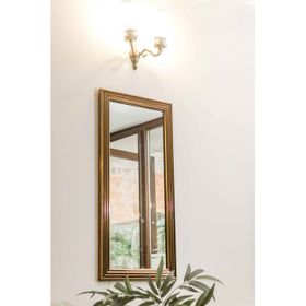 Mone Ayna 40x105 Dekoratif Bronz Salon Ofis Boy Aynası
