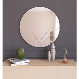 Mone Ayna Dekoratif Modern Desen Yuvarlak Ayna
