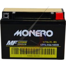 Monero 12N6.5L-BS 12V6.5AH Mondıal Cg Agk 125 Akü