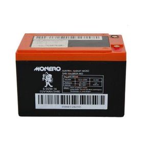 Monero 12V-14 Amper Antrasit E-Bıke Akü
