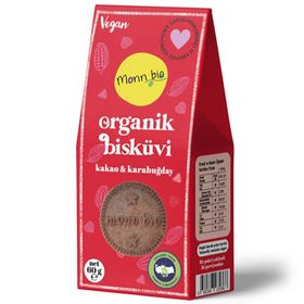Monn Bio Organik & Vegan Kakaolu 60 gr Karabuğdaylı Bisküvi