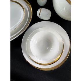 Monno 9959R32 Aron Gold 59 Parça 12 Kişilik Bone China Yemek Takımı