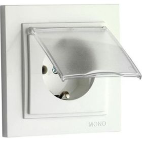 Mono 500-000121-119 Despina Beyaz Çocuk Korumalı Topraklı Priz