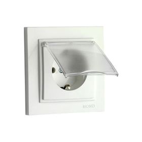Mono 500-000121-119 Despina Beyaz Çocuk Korumalı Topraklı Priz