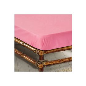 Monohome %100 Pamuklu Ranforce Fitted Pudra 160x200 cm Lastikli Çift Kişilik Çarşaf
