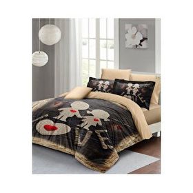 Monohome 200x220 cm Kırmızı Sevgililer Günü Pamuk Saten Kalbim Sende Çift Kişilik Nevresim Takımı
