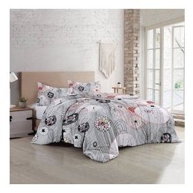 Monohome 35488 Grey Energy Luxury Pamuk Saten Çift Kişilik Nevresim Takımı