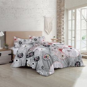 Monohome 35488 Grey Energy Luxury Pamuk Saten Çift Kişilik Nevresim Takımı