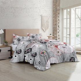 Monohome 35488 Grey Energy Luxury Pamuk Saten Çift Kişilik Nevresim Takımı