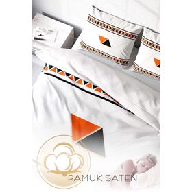 Monohome 37505 Geo 3D Pamuk Saten Çift Kişilik Nevresim Takımı