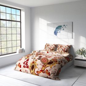 Monohome 38786 Indiano 3D Pamuk Saten Çift Kişilik 200x220 cm Nevresim Takımı