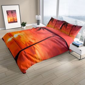 Monohome 38809 Gün Batımı 3D Pamuk Saten Çift Kişilik 200x220 cm Nevresim Takımı