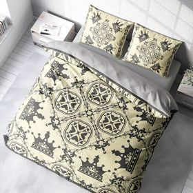 Monohome 40338 King Royal 3D Pamuk Saten Çift Kişilik 200x220 cm Nevresim Takımı