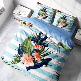 Monohome 64440 Anchor 200x220 cm Çift Kişilik Pamuk Saten Nevresim Takımı