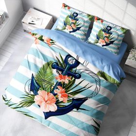 Monohome 64440 Anchor 200x220 cm Çift Kişilik Pamuk Saten Nevresim Takımı