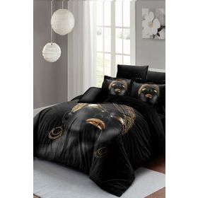 Monohome African Women 3d Saten Pamuk Çift Kişilik Nevresim Takımı