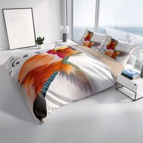Monohome Alaycı Kuş 3D Renkli Çift Kişilik 200x220 cm Nevresim Takımı