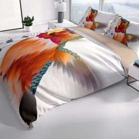 Monohome Alaycı Kuş 3D Renkli Çift Kişilik 200x220 cm Nevresim Takımı