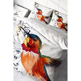 Monohome Alaycı Kuş 3D Renkli Çift Kişilik 200x220 cm Nevresim Takımı
