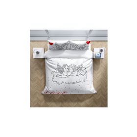Monohome Angel 3D Pamuk Saten Çift Kişilik 200x220 cm Nevresim Takımı